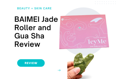 A skin care review of the BAIMEI Jade Facial Roller and Gua Sha